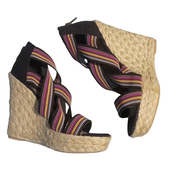 ALDO Stripe Strappy Wedge - Picture 2 of 5